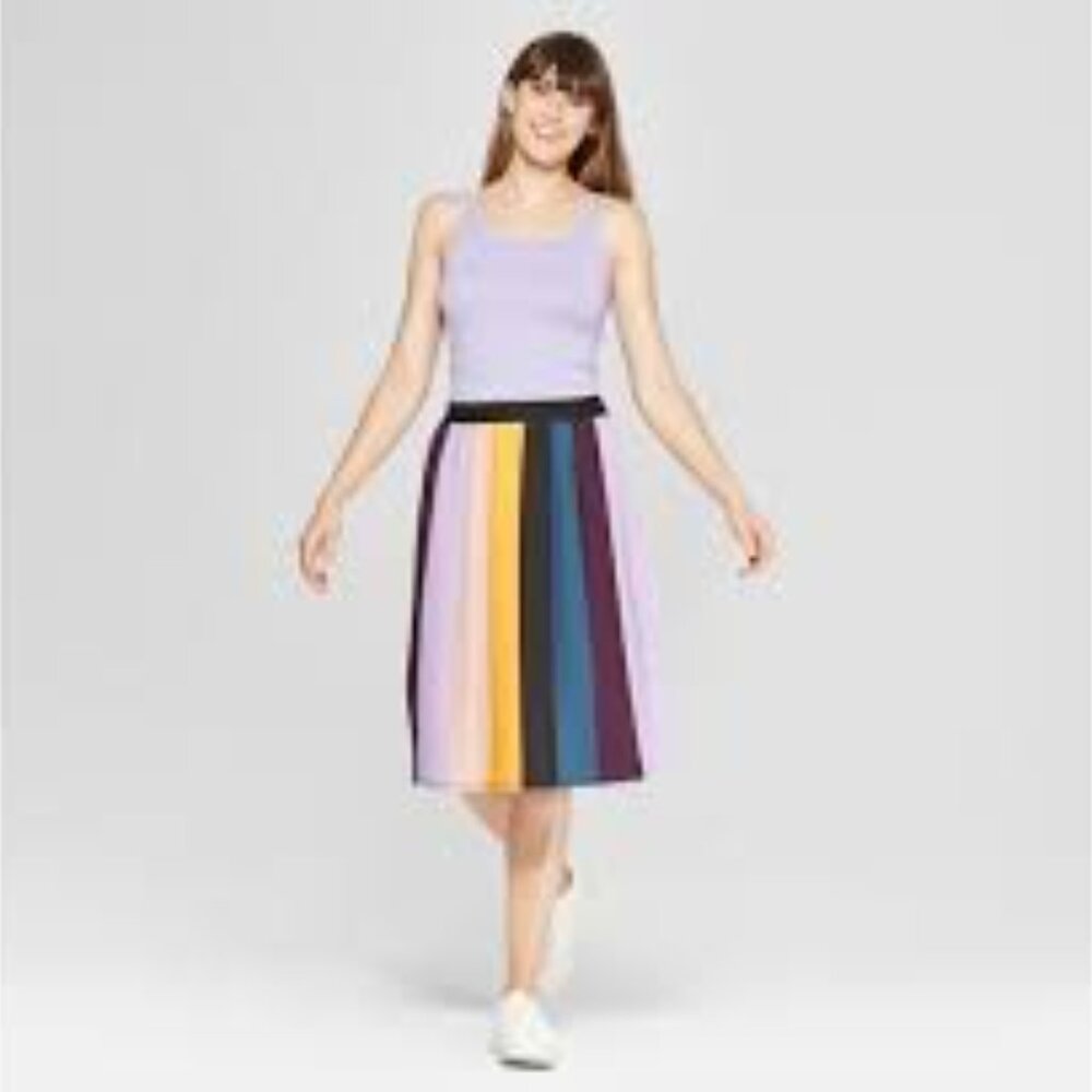 A New Day Pleated Skirt